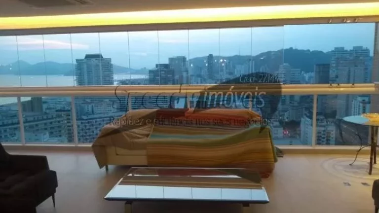 Imagem Cobertura em Santos com vista mar, Gonzaga 4 dormitórios.