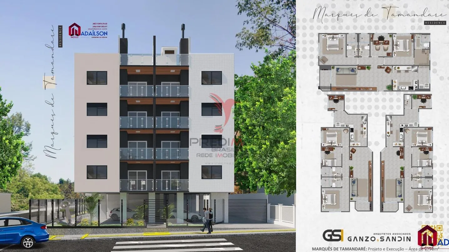 Foto do imóvel Apartamento à venda com 3 dorm um suítes, em construção, em Coqueiros Floripa SC em Avenida Almirante Tamandaré - Coqueiros, Florianópolis - SC