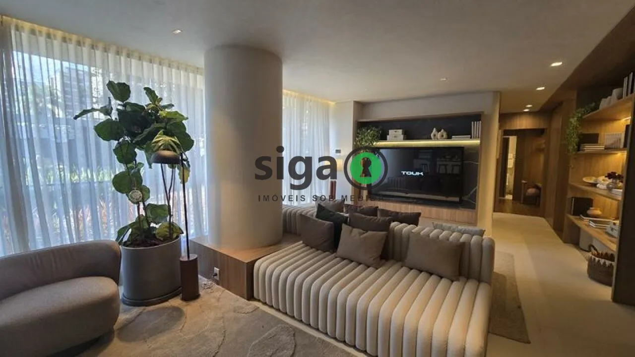 Imagem Apartamento 170 m² no Brooklin, 3 suítes, varanda gourmet, quadra de tênis e lazer completo