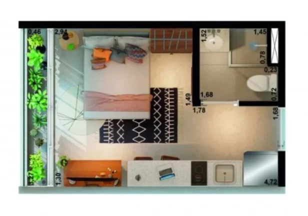 Imagem NURBAN SANTA CECÍLIA - VITA URBANA - Studio 24m² (R), em uma das regiões mais incríveis da capital!