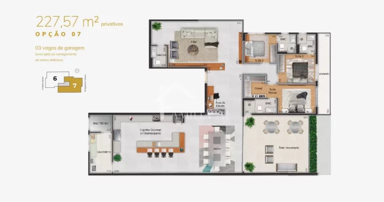 Imagem APARTAMENTO GIARDINO ALTO PADRÃO NO AMÉRICA