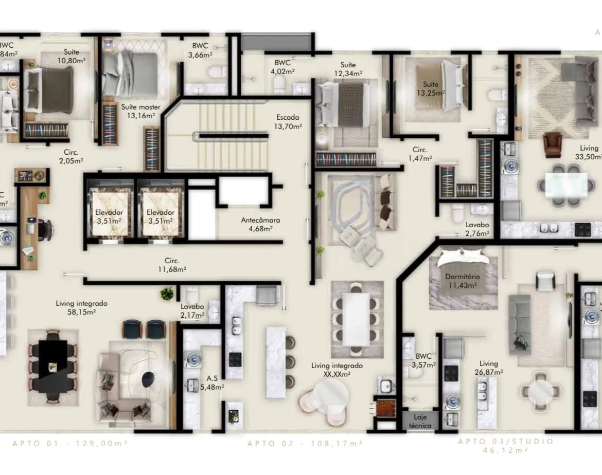 Imagem Apartamento à venda com 108m2 por R$ 1.250.000,00