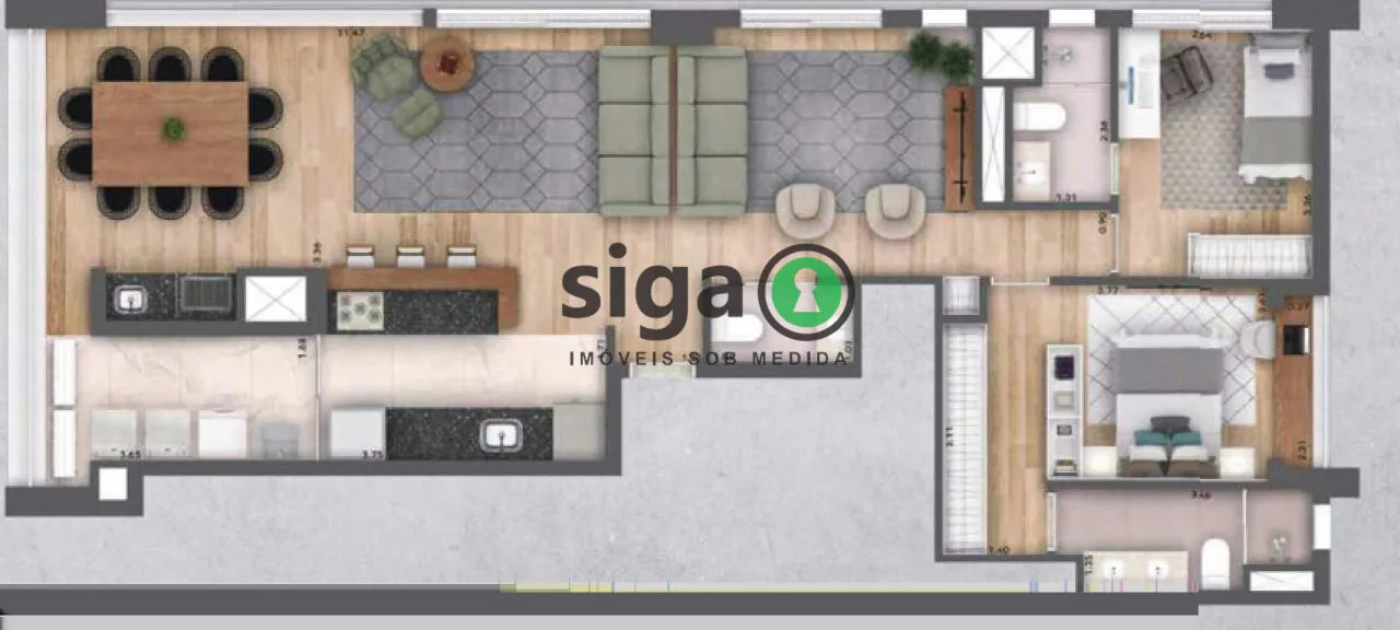 Imagem 39 Sete Perdizes: 108m² de sofisticação e conforto em localização privilegiada