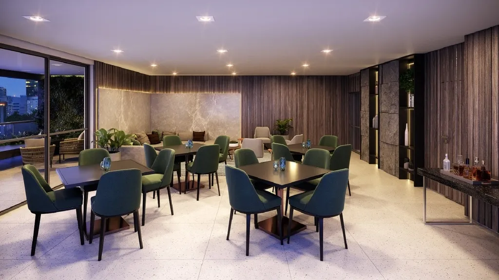 Imagem DNA de design, sofisticação e arquitetura contemporânea que interage e se insere à textura do ba...