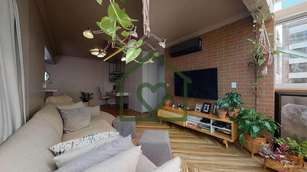 Imagem Amplo apartamento de 100,16 m² distribuídos em uma planta muito sofisticada. O imóvel conta com 2...