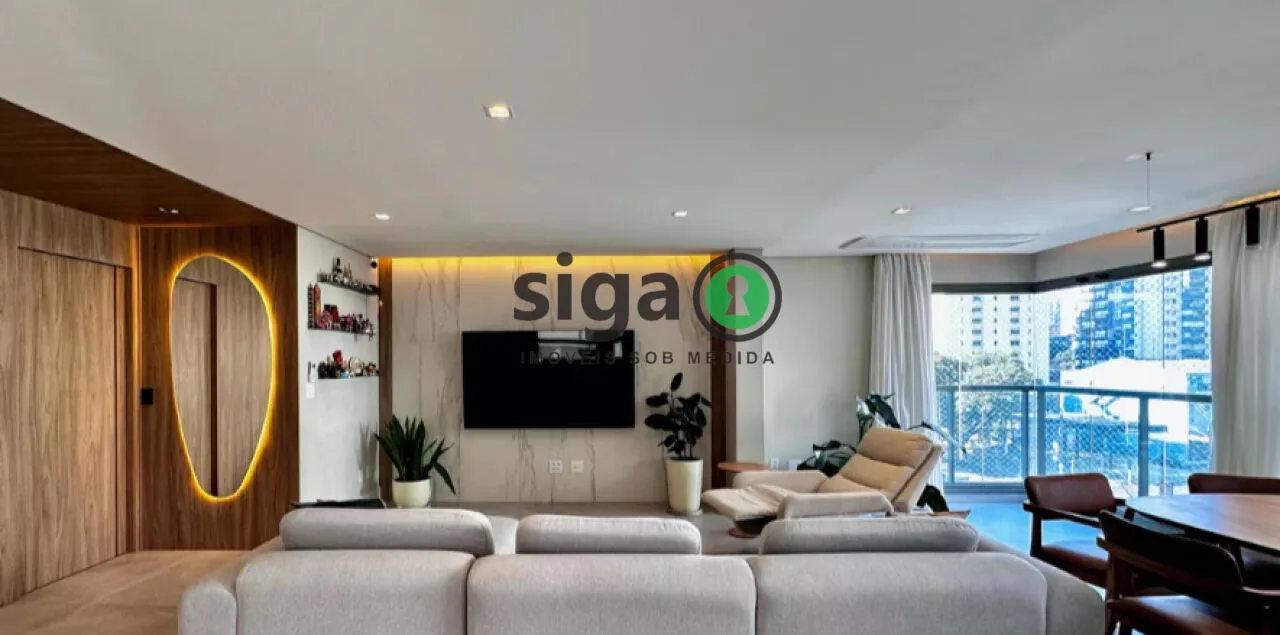 Foto do imóvel Apartamento de 141m2 à venda no Brooklin, com 03 suítes e 2 vagas