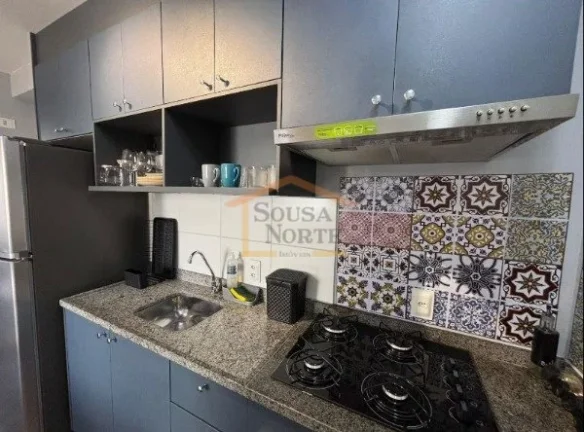 Imagem Apartamento de 34 m², com 2 dormitórios, banheiro, sala e cozinha, totalmente mobiliado.
SEM VAGA ...