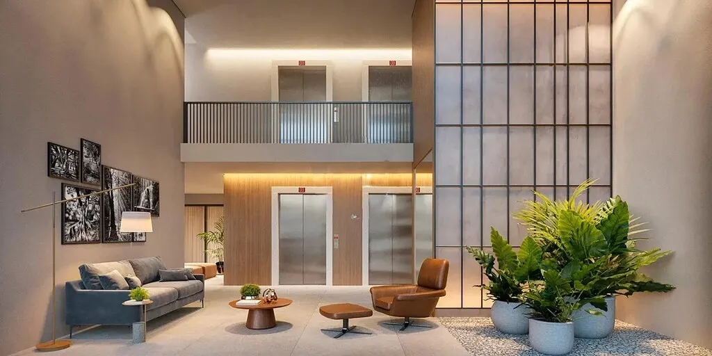 Imagem Um projeto contemporâneo, sofisticado e único, com arquitetura que foge do convencional e biofilia...