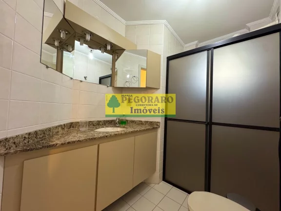 Imagem Apartamento de 2 quartos na Prainha, Caraguatatuba-SP 1 suíte, 2 salas, 2 banheiros, 1 vaga de garagem e vista para o mar