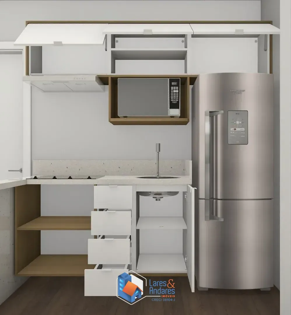 Imagem APTO À VENDA COM 43 M², 1 DORM, ARMÁRIOS PLANEJADOS, SACADA, COZINHA AMERICANA COM COOKTOP E 1 VG - JARDIM PAULISTA - SP.