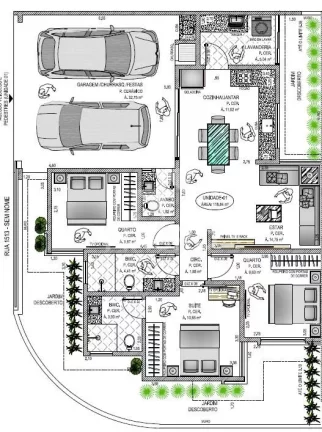 Imagem Geminado de esquina | Três Rios do Norte | 3 quartos (1 suíte) | 118m²