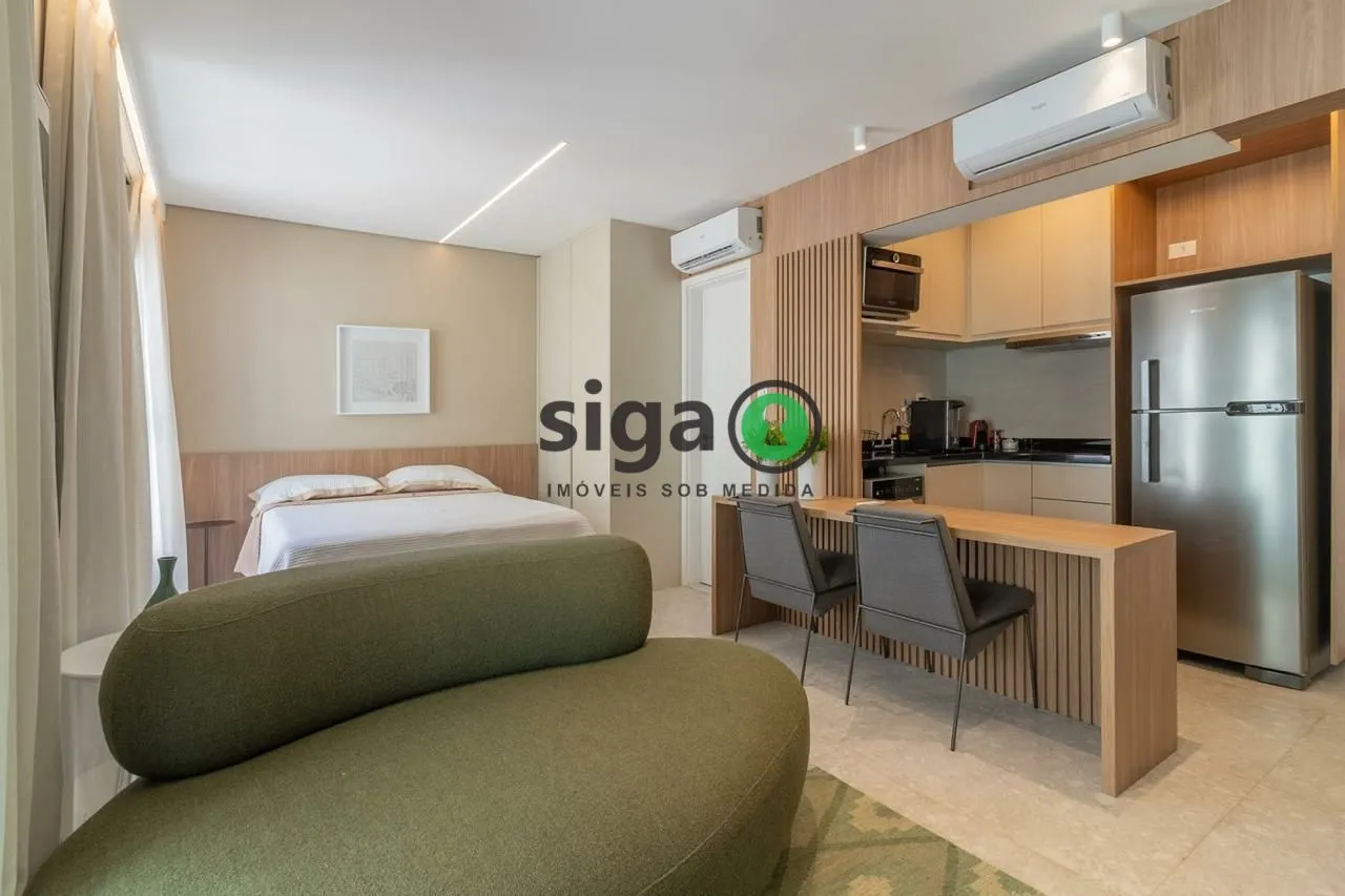 Imagem Apartamento 38m² mobiliado para locação localizado no Jardins/SP