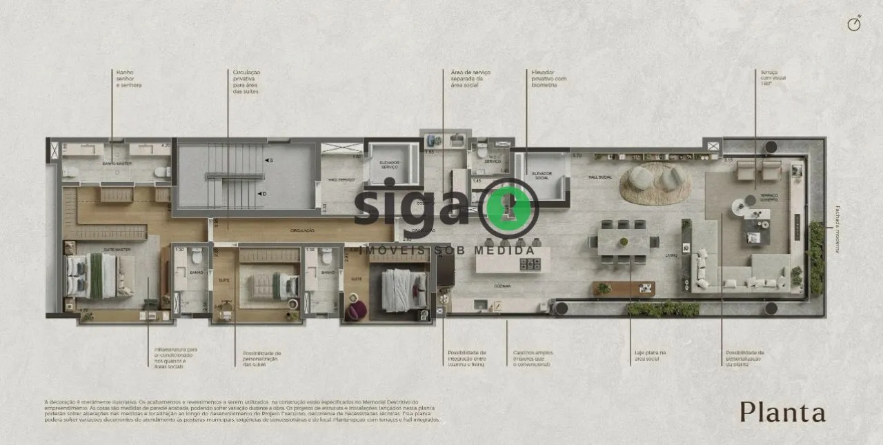 Imagem Apartamento para venda no Itaim Bibi 03 Suítes, São Paulo - SP