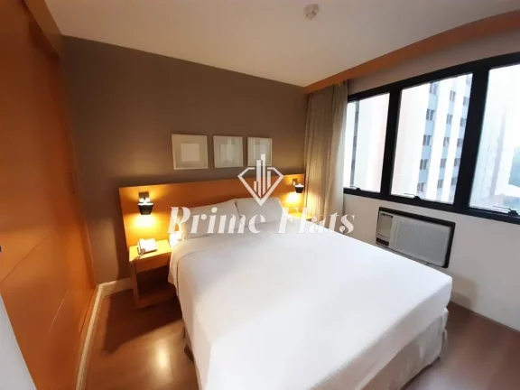 Imagem Flat disponível para locação no Transamérica Executive Jardins, com 28m², 1 dormitório e 1 vaga