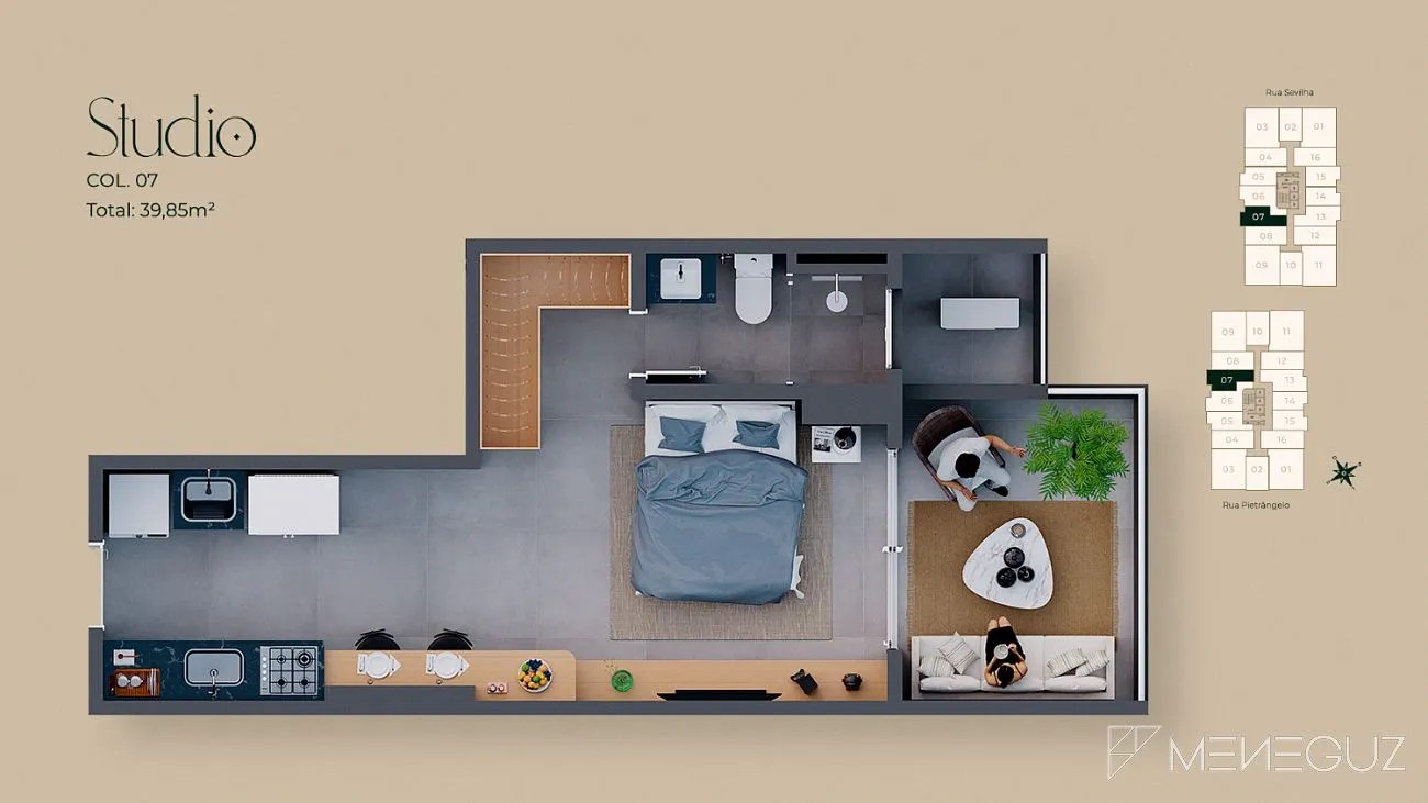 Imagem PIETRA DE SEVILHA - APARTAMENTO NOVO PRAIA DO MORRO - 72x DIRETO C/ CONSTRUTORA