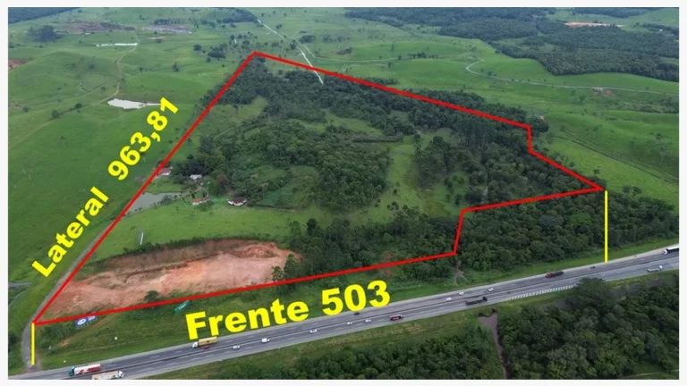 Imagem Area em Araquari de frente BR 101