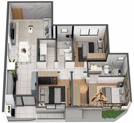 Imagem Lancamento Home Resort Santorini - 3 Quartos - Belvedere - COD 1529