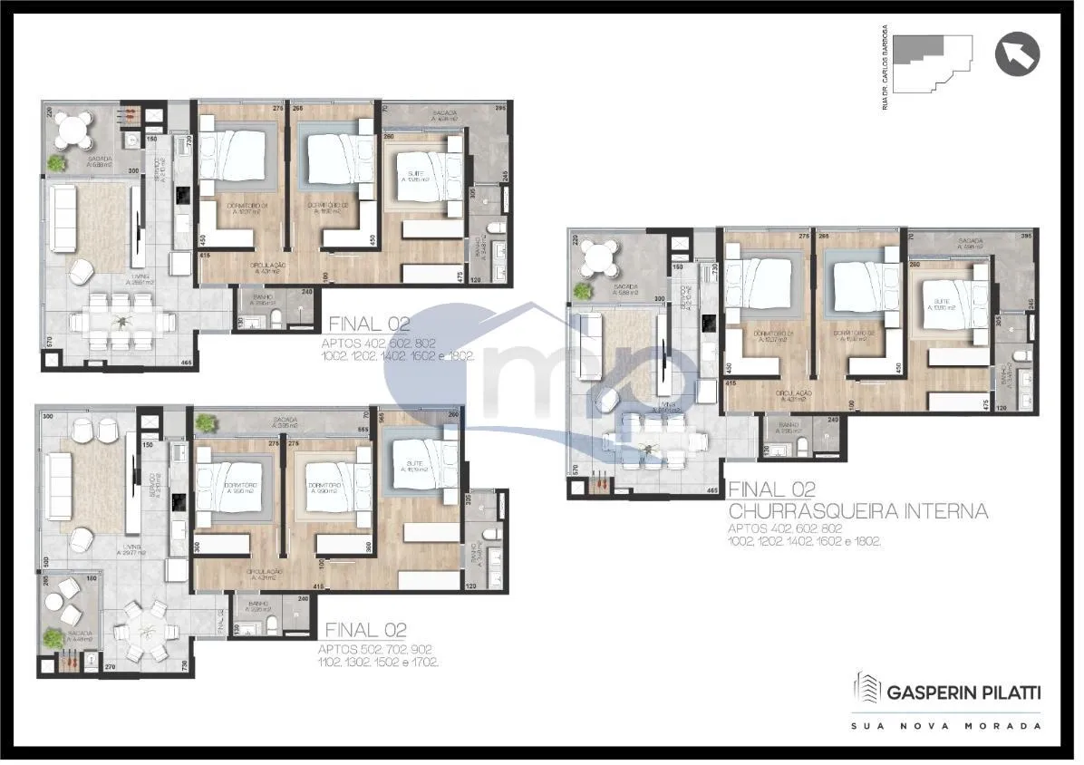 Imagem Apartamento á venda com 3 dormitórios na Praia Grande em Torres/RS