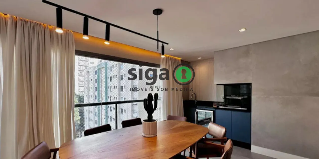 Imagem Apartamento de 141m2 à venda no Brooklin, com 03 suítes e 2 vagas