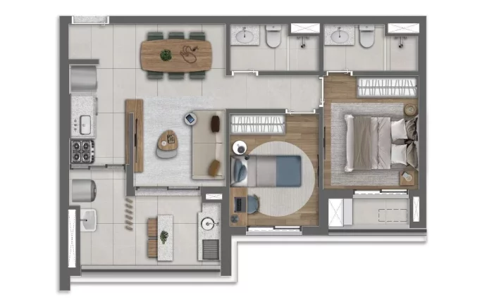Imagem CAMINO ALTO DA BOA VISTA - YUNY - Studio de 32m² (NR), apenas 220 metros do metrô Alto da Boa Vista!