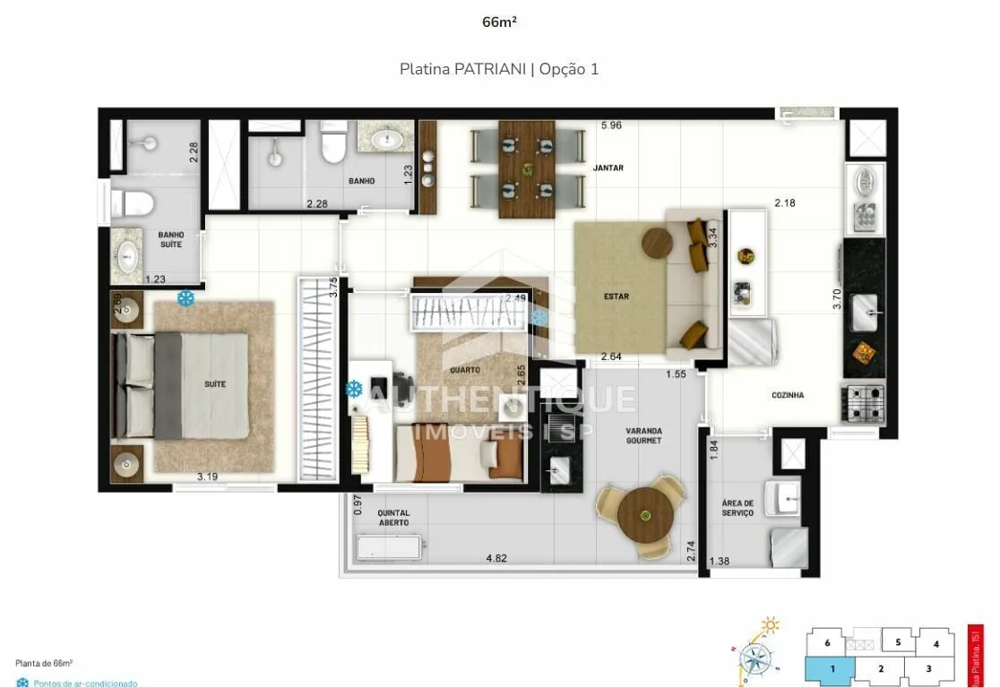 Imagem Platina Patriani Tatuapé - Apartamento à venda no bairro Tatuapé - São Paulo/SP, Zona Leste
