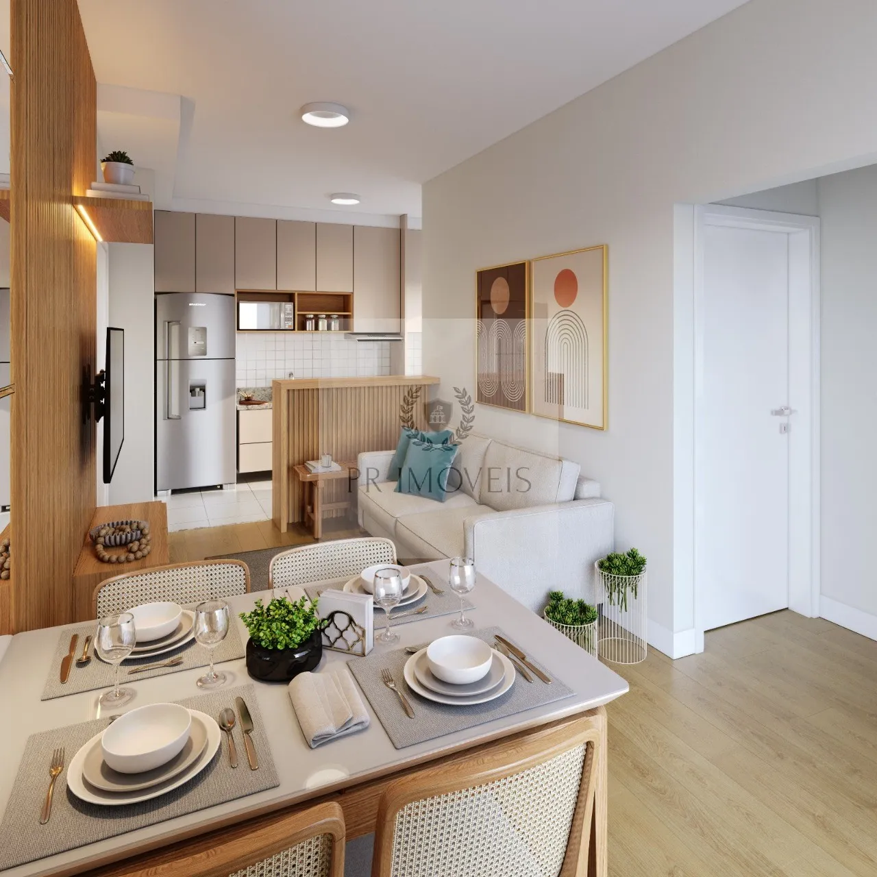 Foto do imóvel Apartamento à venda em Araraquara-SP, Residencial Acapulco: 2 quartos, 1 sala, 1 banheiro, 1 vaga, 48,90 m² de área.