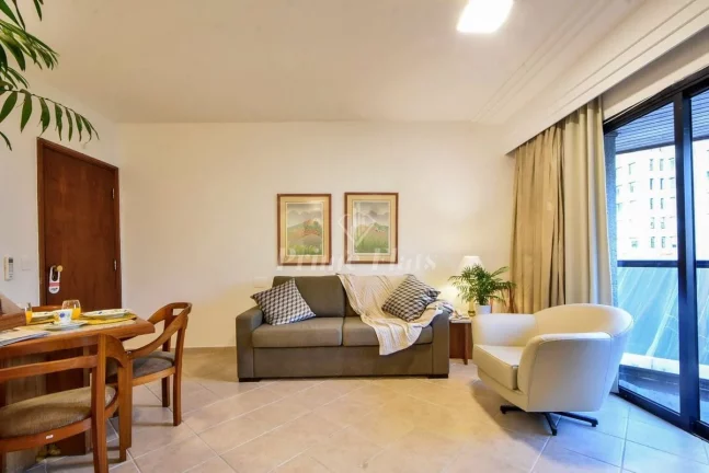 Imagem Flat disponível para venda no Golden Tower Residence no Itaim Bibi, com 43,55m², 1 dormitório e 1 vaga