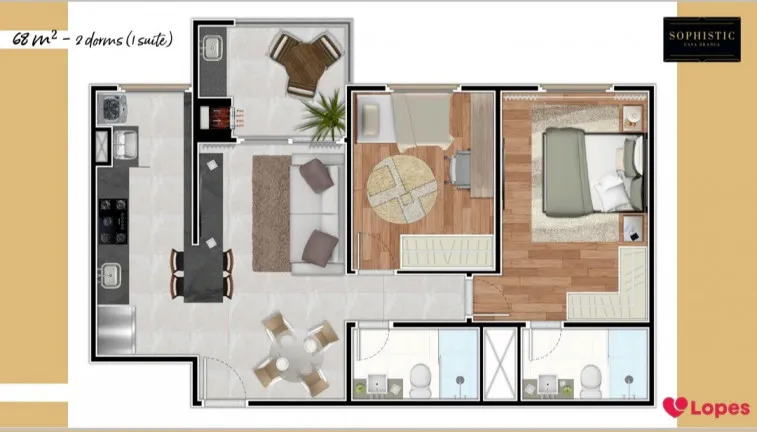 Imagem Apartamento com 3 Quartos à Venda, 83 m² em Casa Branca - Santo André
