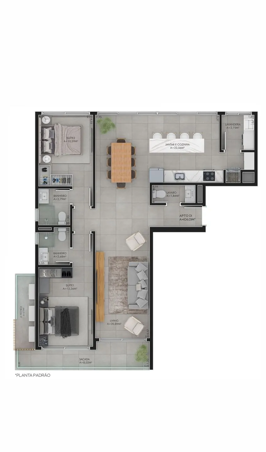 Imagem Studio à venda em Torres, Centro, com 1 quarto, 50.06m2