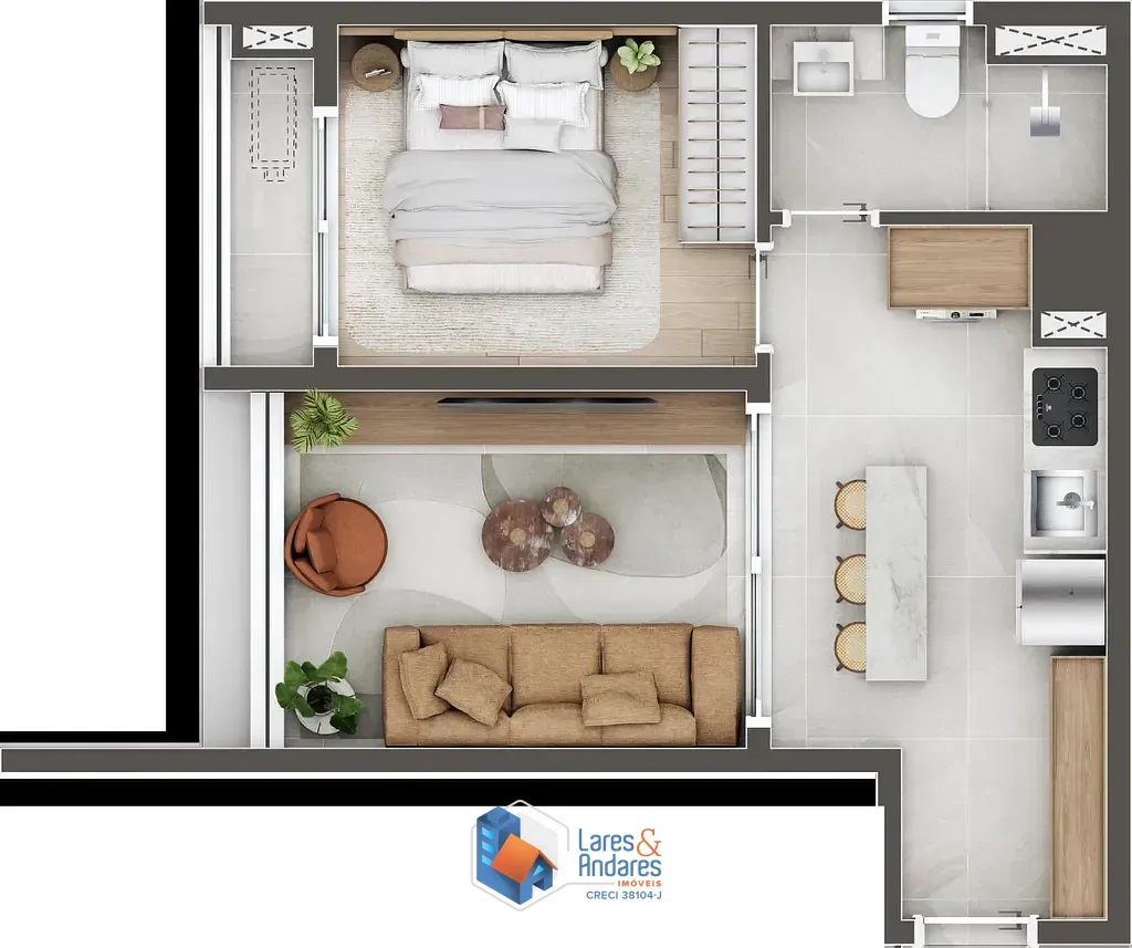Imagem Apartamento à venda 1 Quarto 36.99M² Pinheiros São Paulo - SP | Matté João Moura - Residencial