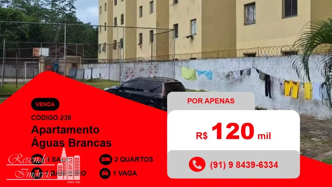 APARTAMENTO A VENDA ÁGUAS BRANCAS em AV UNIAO