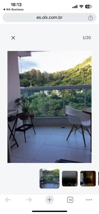 Imagem Ana Ferrari 2 qts com vista para o morro - amplo e montado 2 vagas