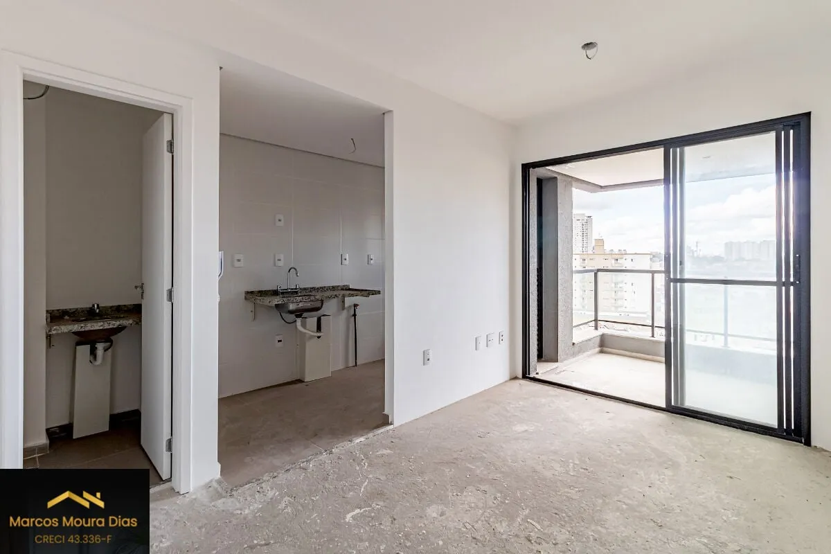Imagem Apartamento Novo com Varanda Gourmet no Centro de Osasco com 2 Suítes, 2 Vagas e Depósito, Vista Livre. Edifício com Lazer