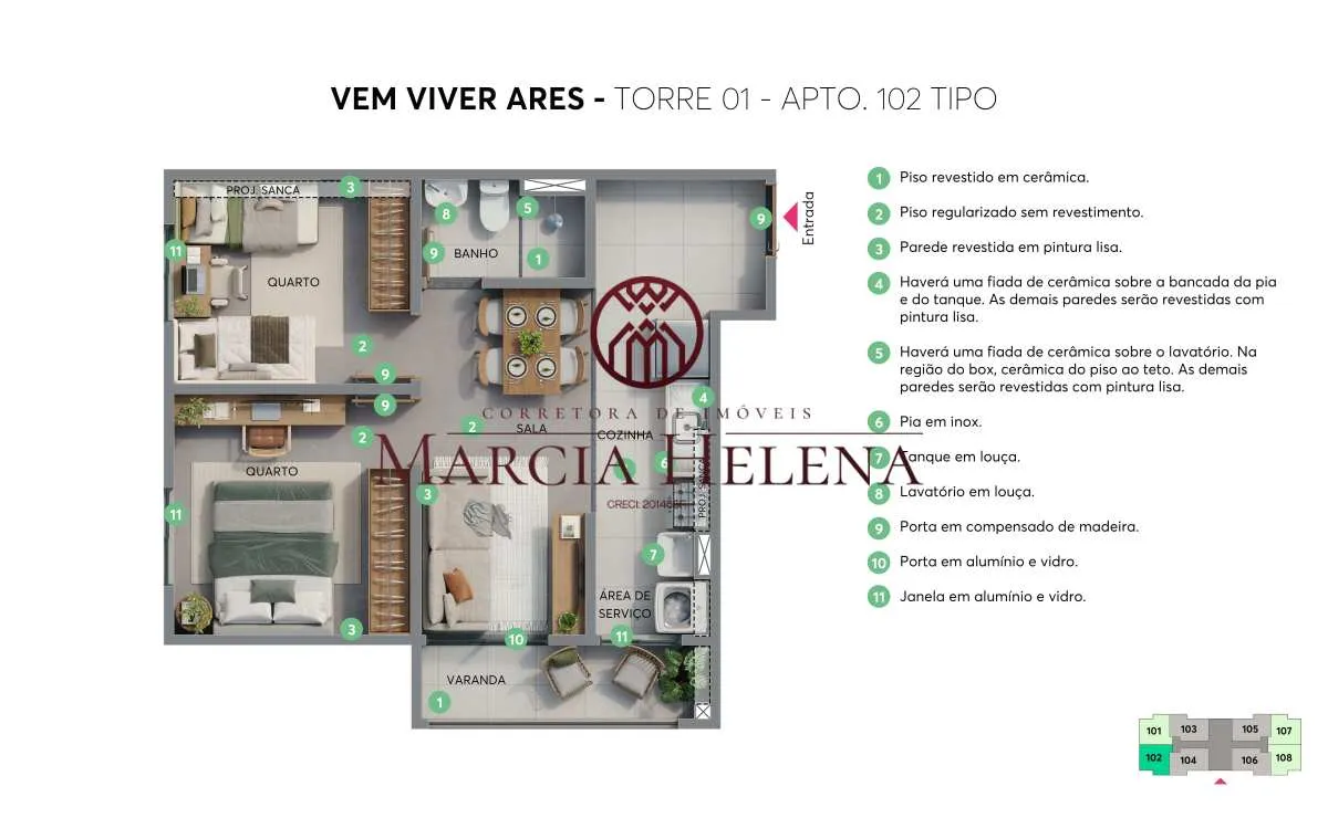 Imagem Apartamento à venda em Campinas, Campo Grande, com 2 quartos, 45,70m2
