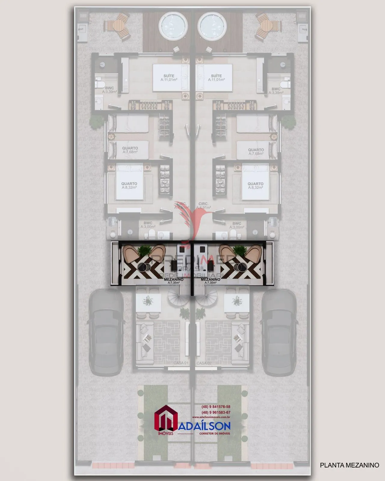 Imagem CASA 3 DORM UM SUITE RESIDENCIAL BEAUFORT EM SÃO JOSE SC
