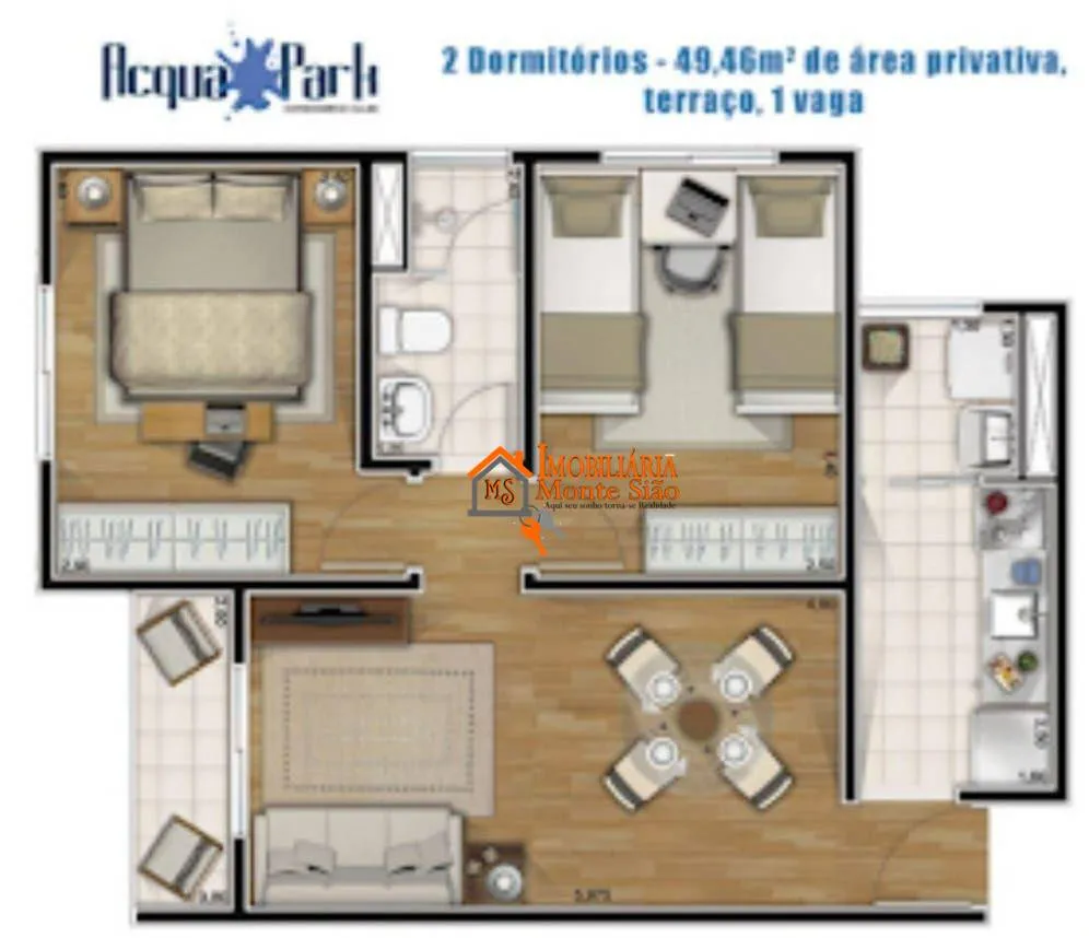 Imagem Apartamento à venda, 49 m² por R$ 356.000,00 - Jardim Albertina - Guarulhos/SP