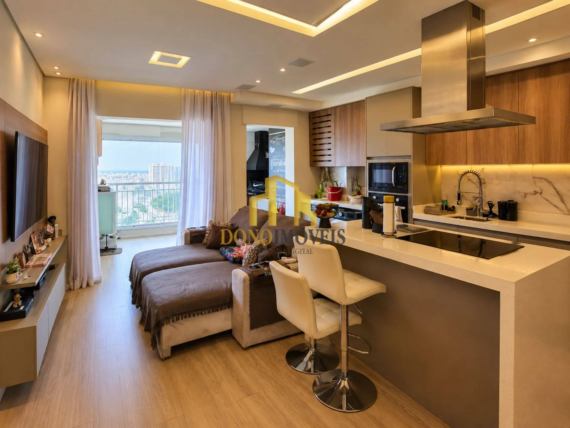 Imagem Apto 77m vista livre andar alto Cond Trilogy Centro SBC