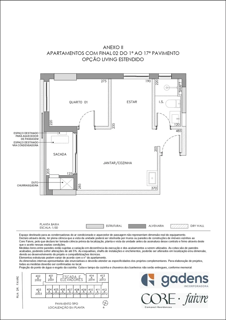 Imagem Imóvel à venda no Centro de Curitiba-PR: Apartamento moderno com 1 quarto, 1 banheiro e 23,82m² de área.