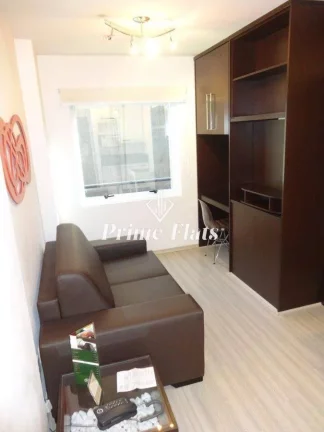 Foto do imóvel Flat disponível para venda no Astron Riema Paulista Classic Flat, com 28m², 1 dormitório e 1 vaga de garagem em Rua Bela Cintra