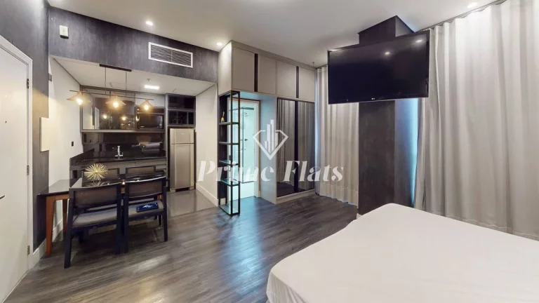 Imagem Flat disponível para locação no Wyndham Garden Convention Nortel, com 36m², 1 dormitório e 1 vaga