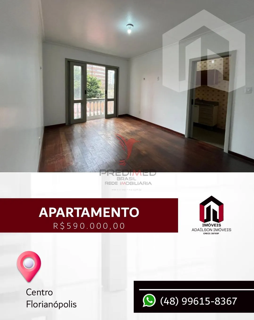 Imagem Apartamento com 2 quarto à venda no Centro, Florianópolis SC BRASIL
