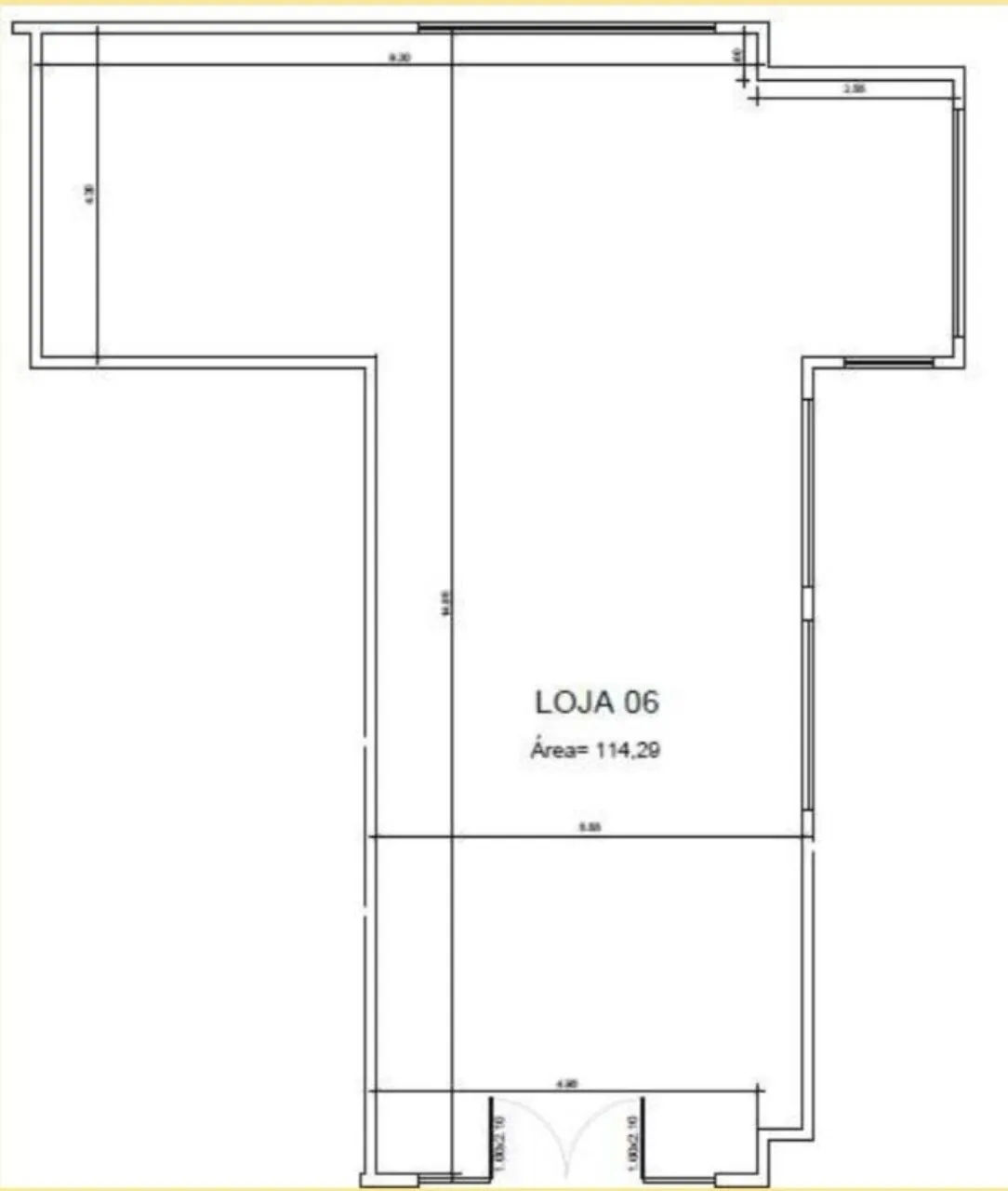 Imagem Sala Comercial para Locação em Sorocaba-SP, Bairro Chácaras Reunidas São Jorge: 1 Sala, 1 Banheiro, 124,27 m² de Área.