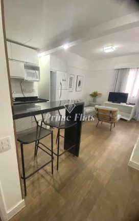 Imagem Flat disponível para locação no Ninety Hotel, com 33m², 1 dormitório e 1 vaga