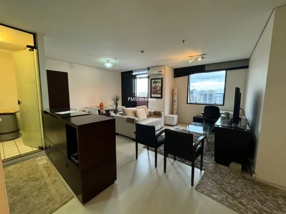 Imagem 1 dormitório, 2 vagas locação 74m² itaim bibi