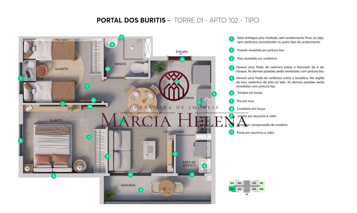 Imagem Apartamento à venda em Campinas, Região do Parque Prado, com 2 quartos, 41,34m2