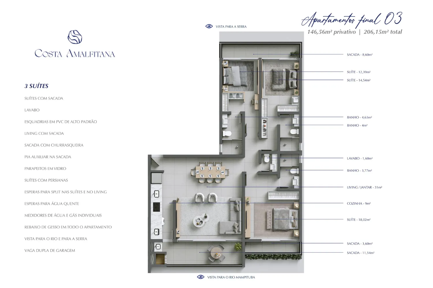 Imagem Apartamento à venda em Passo de Torres, Centro, com 2 quartos, 100,84m2