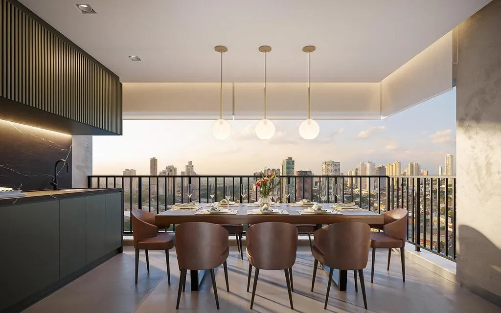 Imagem A harmonia perfeita entre a arquitetura funcional e o design confortável, com duas torres baixas co...