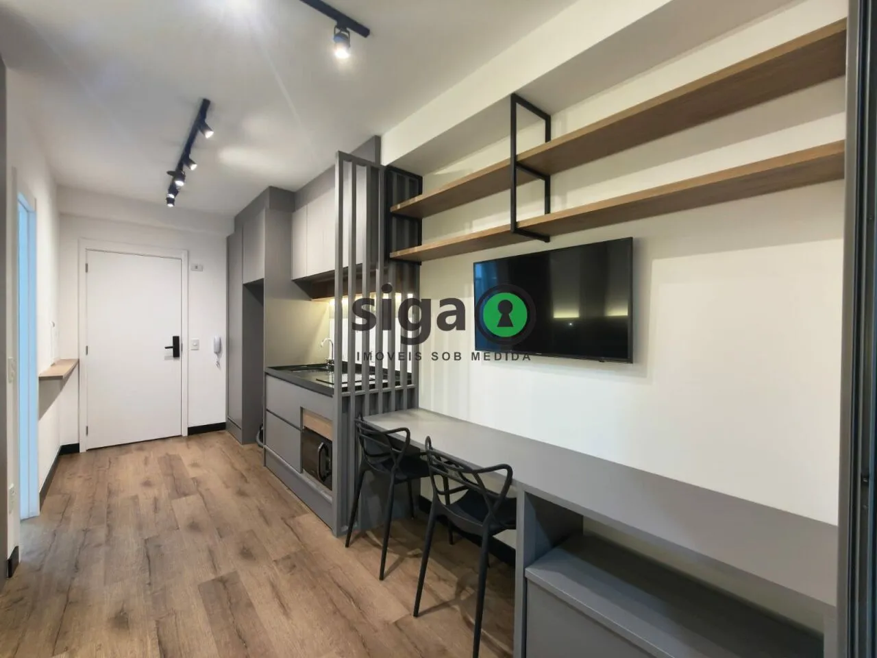 Imagem Studio mobiliado de 30m² para locação a 5 minutos da estação Borba Gato
