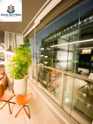 Imagem Apartamento Mobiliado e Decorado à Venda No Brooklin Com 1 Suíte e 2 Vagas