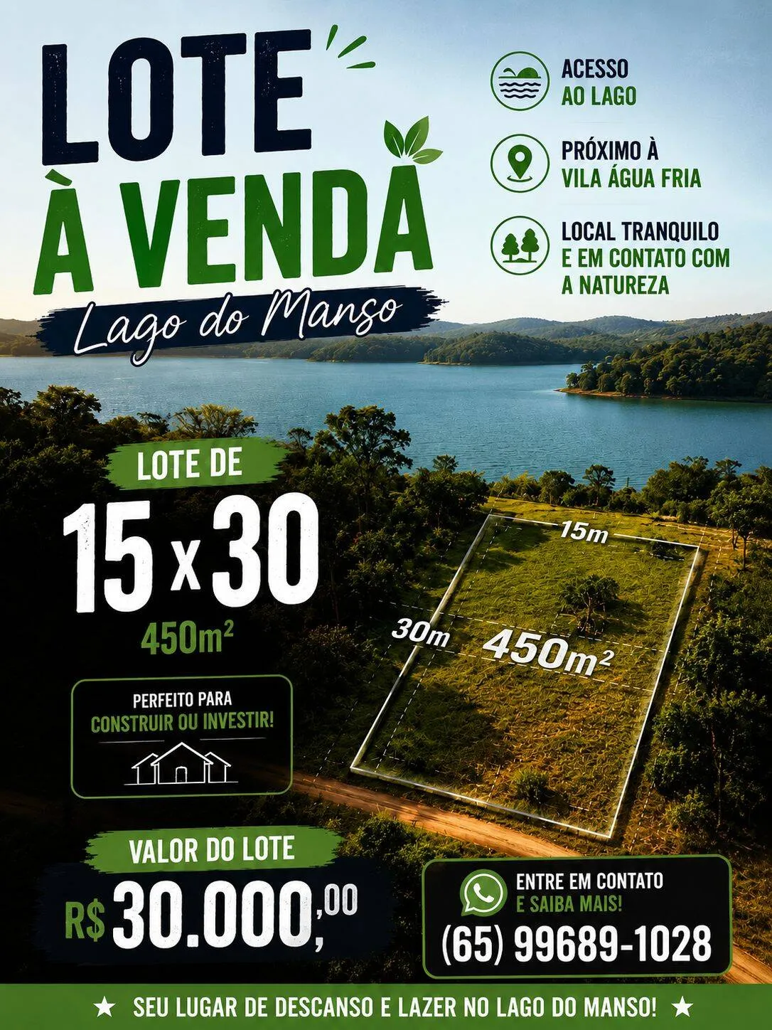 Foto do imóvel Lote no Lago do Manso Chapada Dos Guimarães em 17